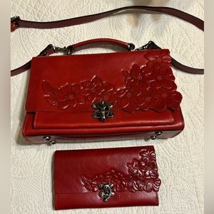 Patricia Nash Charonne Satchel and Terresa Wallet